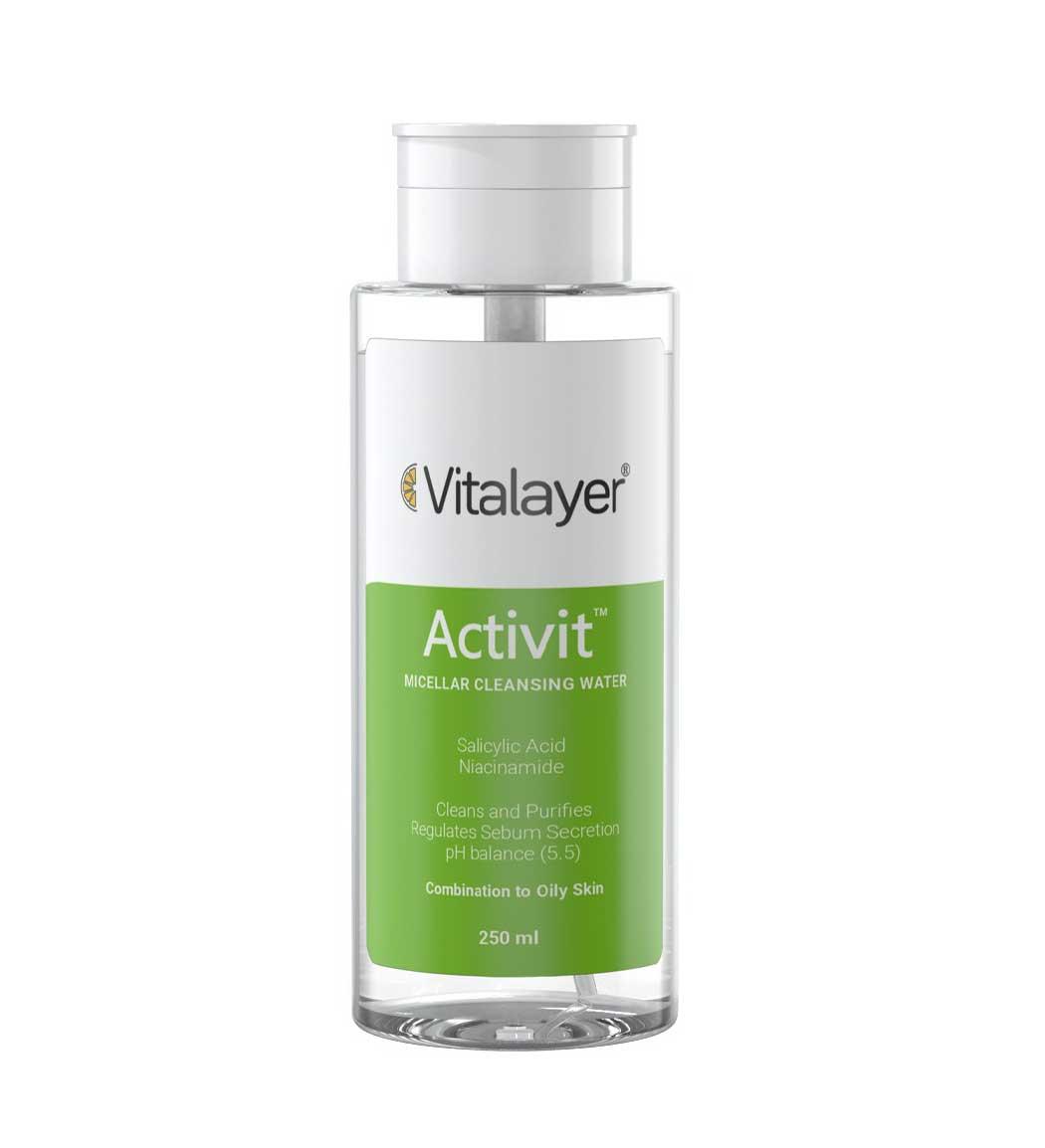 میسلار واتر مدل Activit مناسب پوست چرب حجم 250میلی لیتر