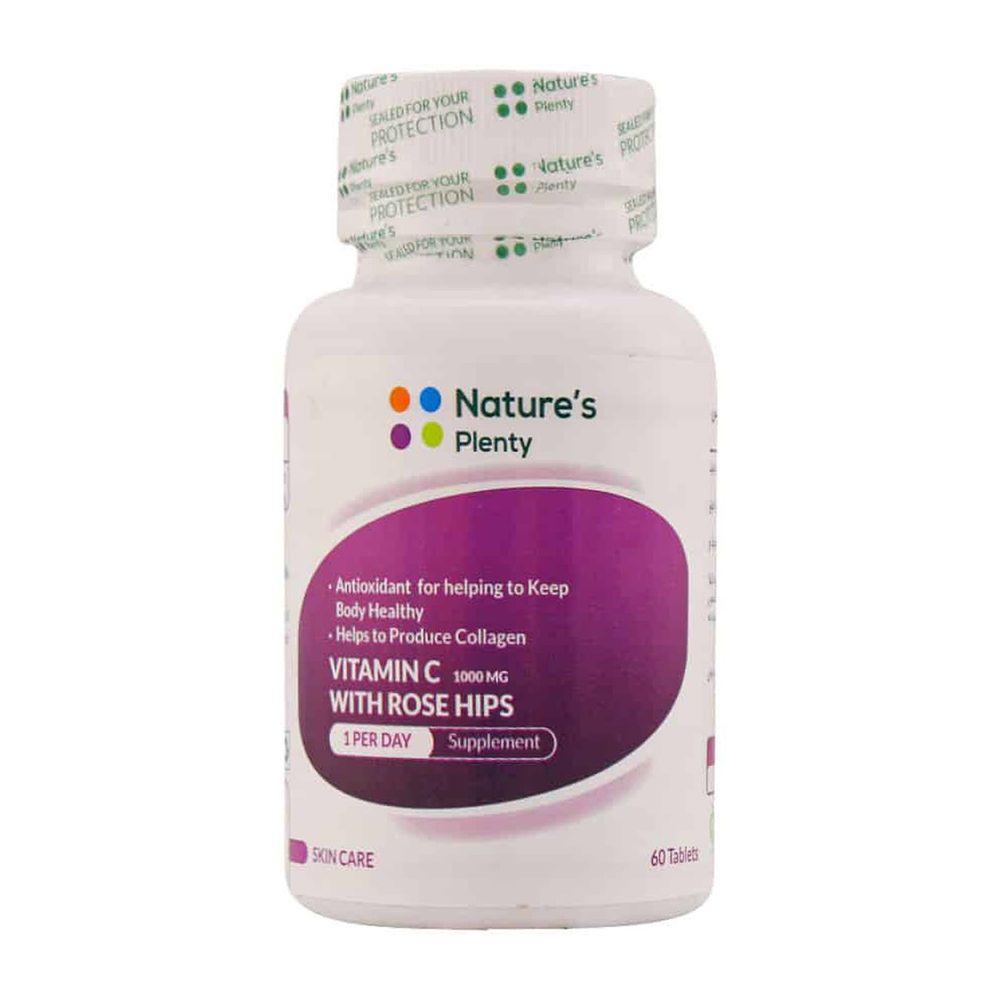 قرص ویتامین C و Rose Hips بسته 60 عددی