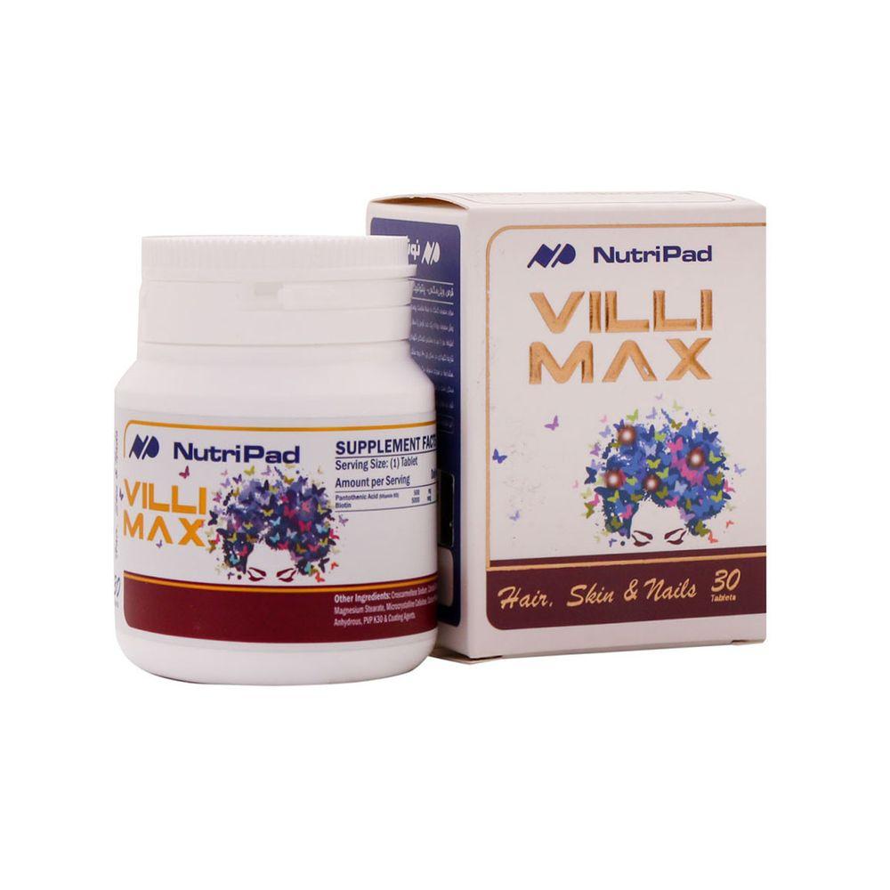 قرص Villi Max بسته 30 عددی نوتری پاد — تصویر ۲