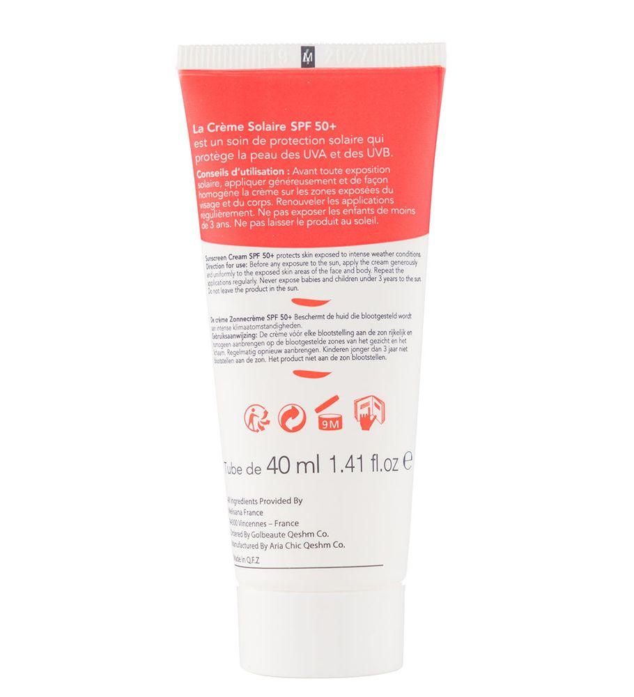 کرم ضد آفتاب بی رنگ دارای spf 50 مناسب پوست نرمال تا خشک حجم 40 میل درماگور — تصویر ۲