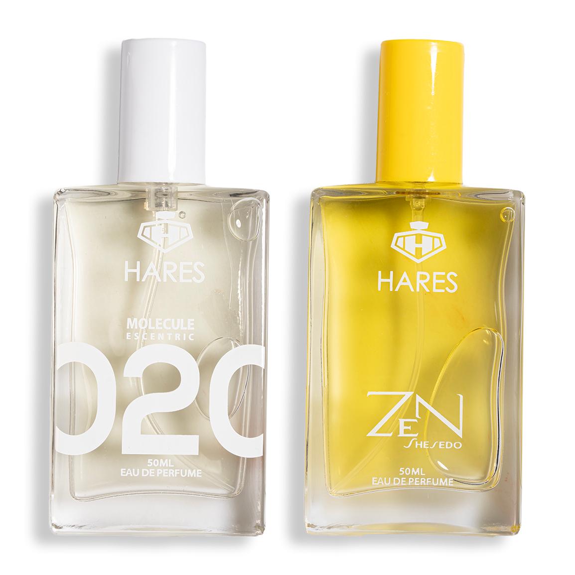 پک 2 عددی ادوپرفیوم مدل Molecule حجم 50 میلی لیتر و Shiseido Zen حجم 50 میلی لیتر
