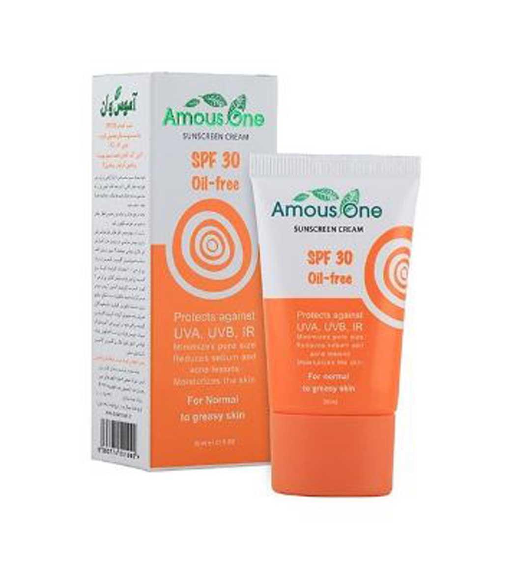 کرم ضد آفتاب Oil free spf 30 حجم 30 میل آموس وان