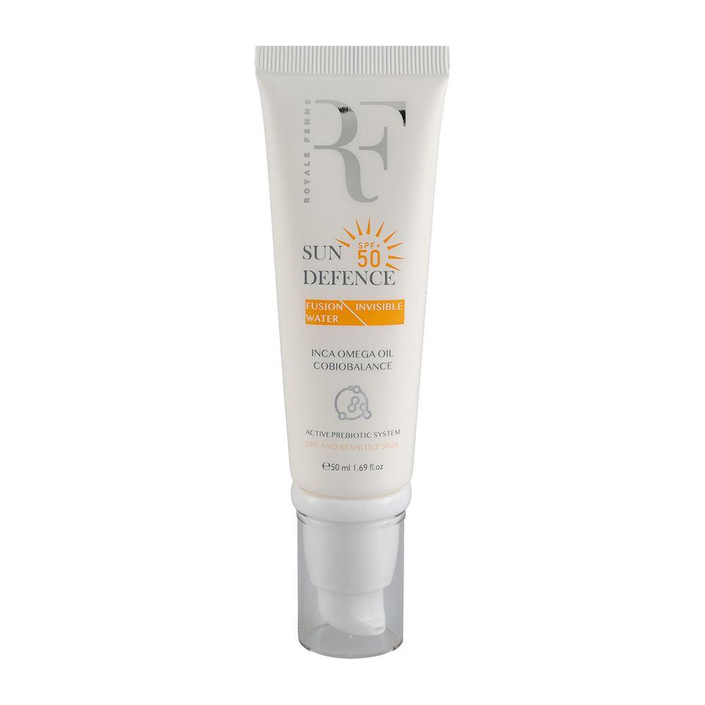 کرم ضد آفتاب بی رنگ با SPF 50 مناسب پوست خشک حجم 50 میلی لیتر