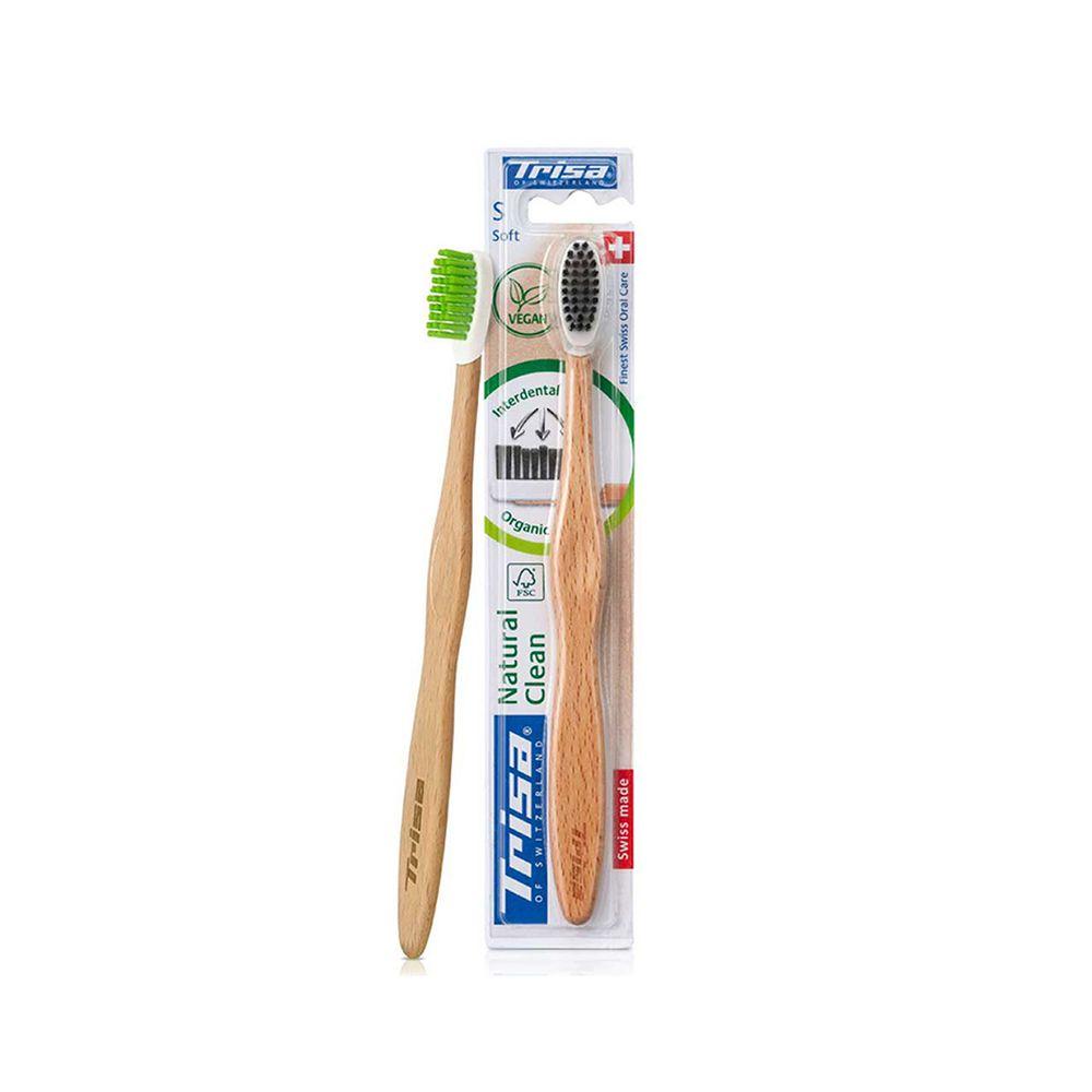 مسواک مدل Natural Clean Junior با برس نرم تریزا — تصویر ۲