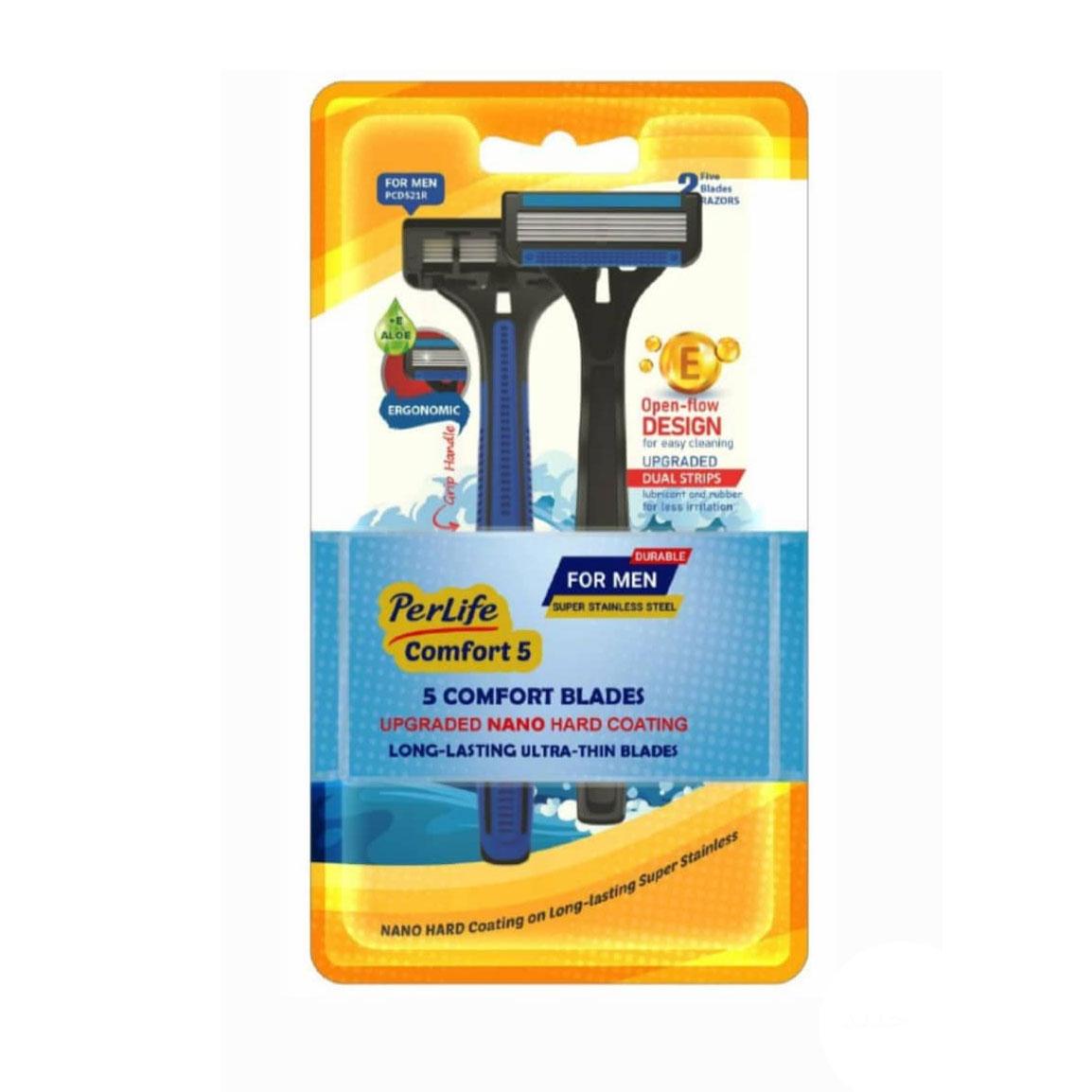 خودتراش مردانه پنج لبه مدل Comfort5 بسته 2 عددی