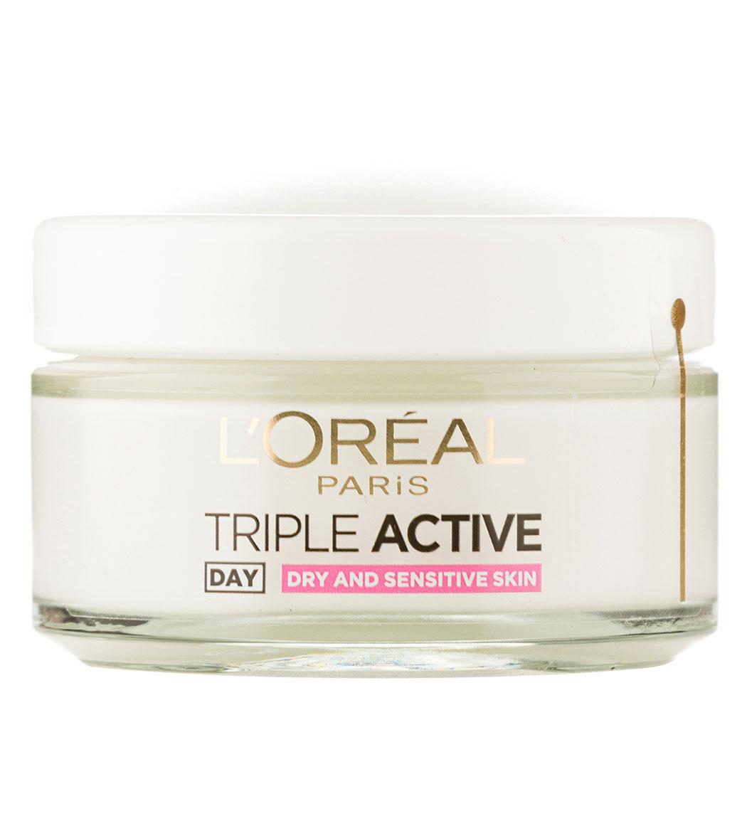 کرم روز آبرسان پوست های خشک و حساس مدل Triple Active حجم 50 میل