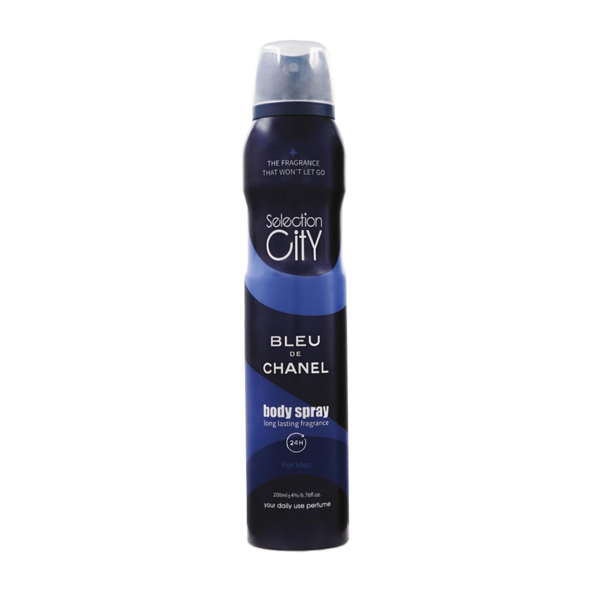 اسپری خوشبو کننده بدن مردانه Blue Chanel حجم 200میل