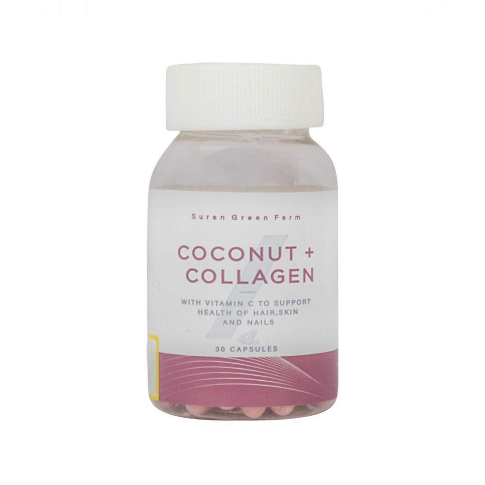 کپسول Coconut Collagen بسته 30 عددی مزرعه سبز سوران — تصویر ۱