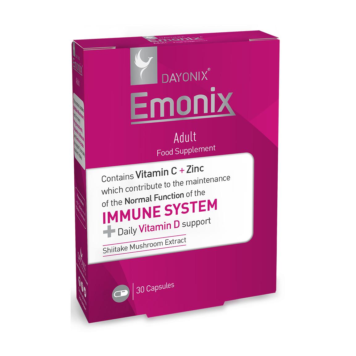 کپسول تقویت سیستم ایمنی مدل Emonix بسته 30 عددی