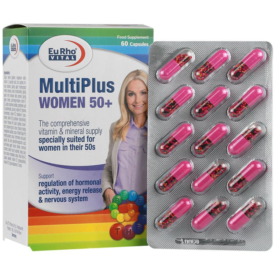 کپسول مولتی ویتامین مدل Multiplus مناسب بانوان بالای 50 سال بسته 60 عددی