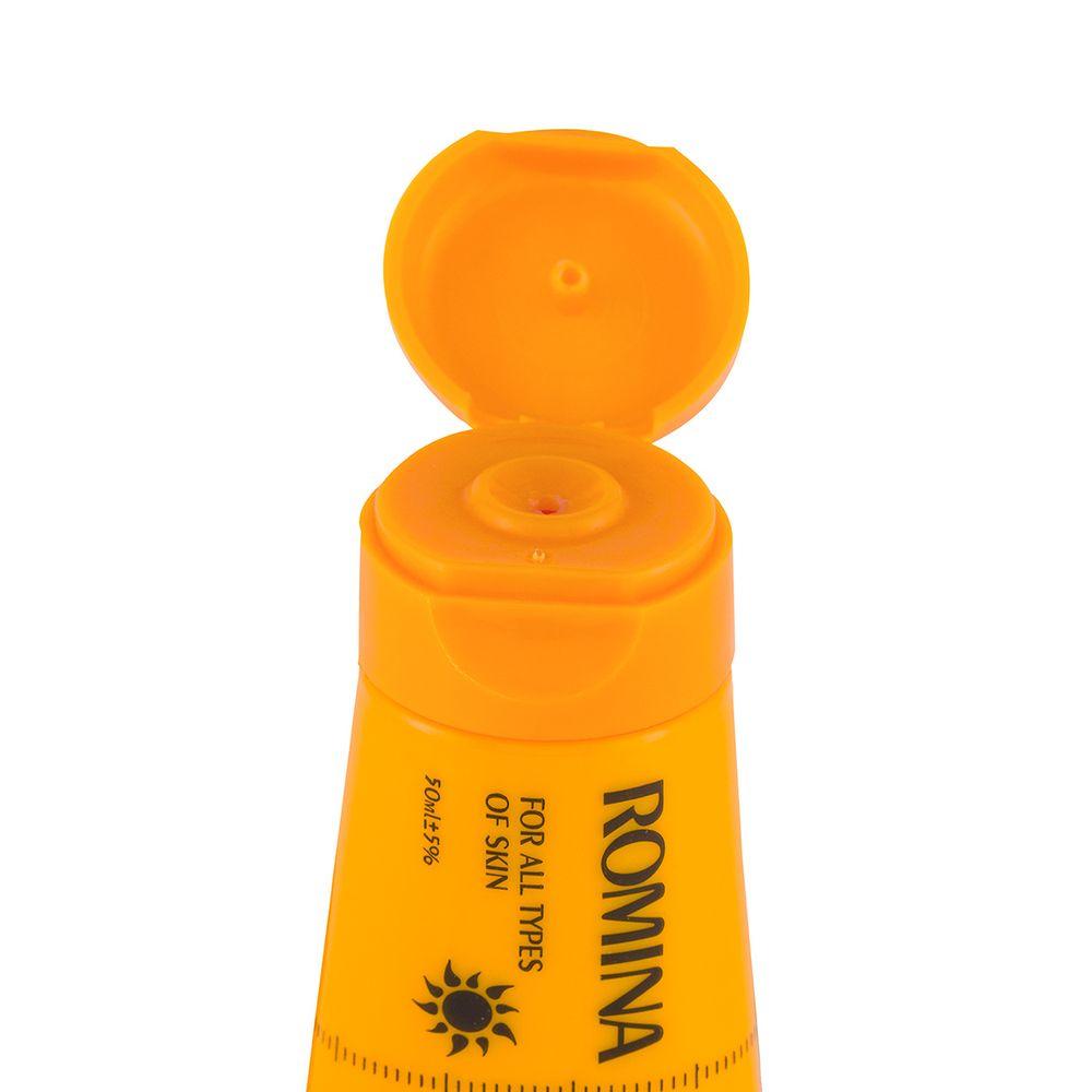 کرم ضد آفتاب spf 25 بی رنگ 50 میل رومینا — تصویر ۴