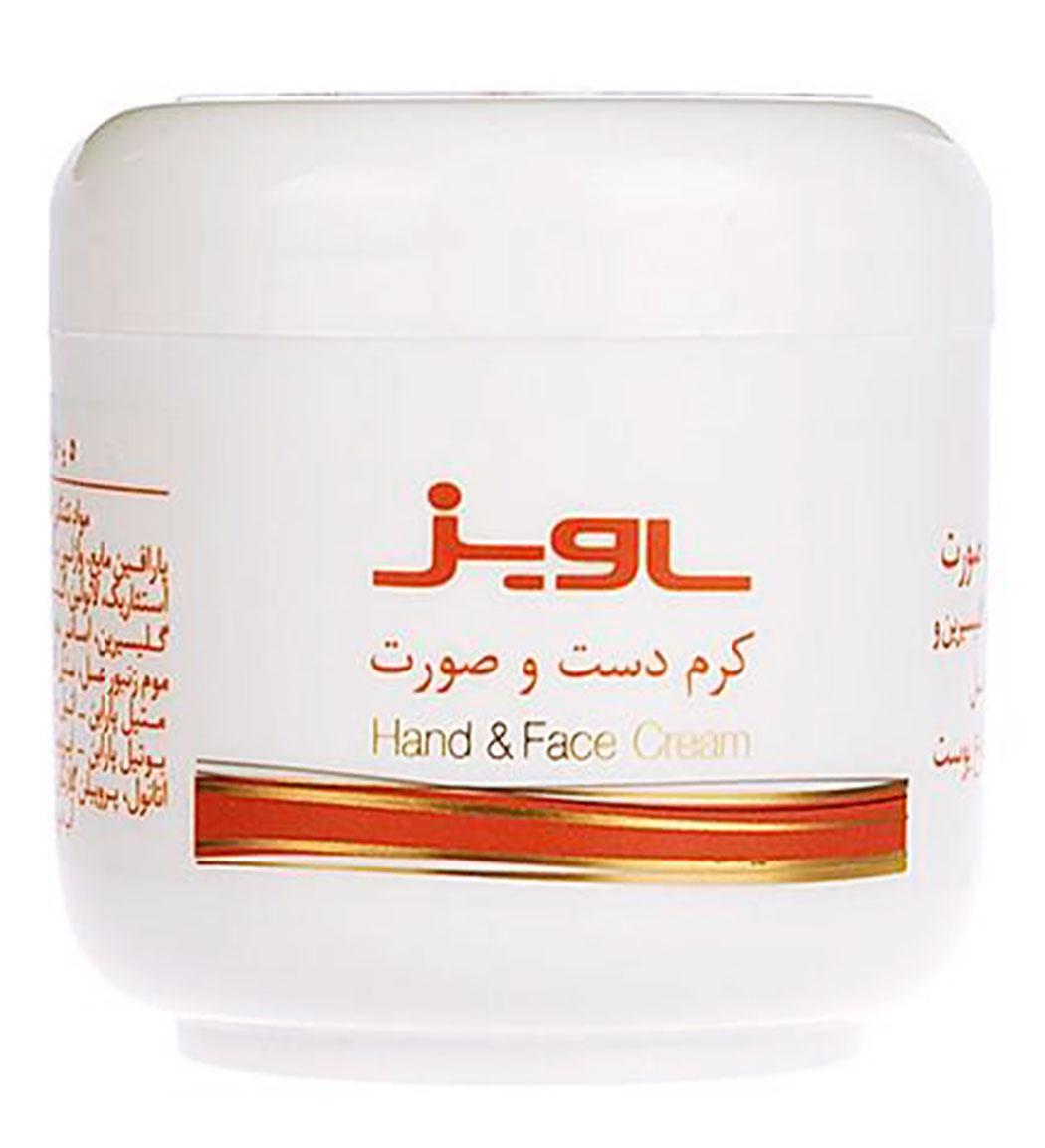 کرم دست و صورت حاوی روغن بادام گلیسیرین و موم زنبور عسل مناسب انواع پوست 140گرم