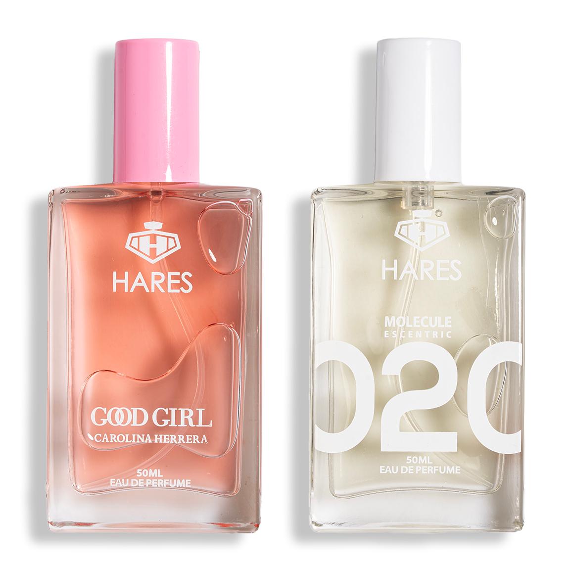 پک 2 عددی ادوپرفیوم مدل Carolina Herrera Good Girl حجم 50 میلی لیتر و Molecule حجم 50 میلی لیتر