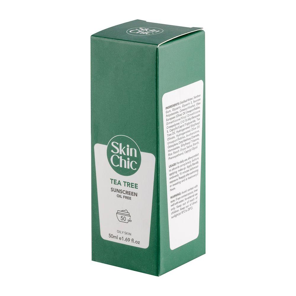 کرم ضد آفتاب دارای SPF 50 حاوی عصاره درخت چای حجم 50 میلی لیتر اسکین شیک — تصویر ۲