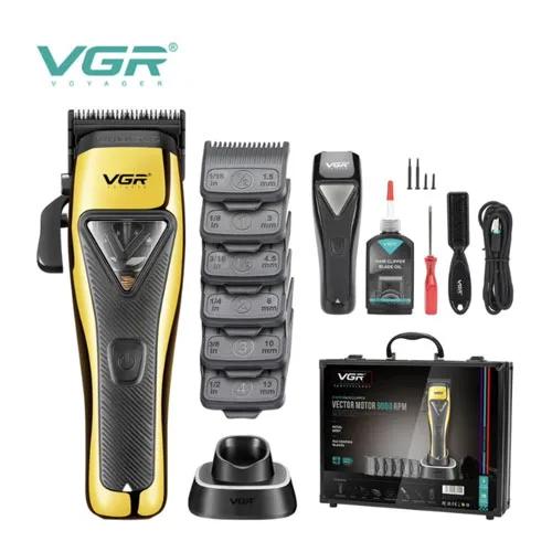 ماشین اصلاح سر وی جی آر همراه پایه شارژ مدل VGR V-015 — تصویر ۲
