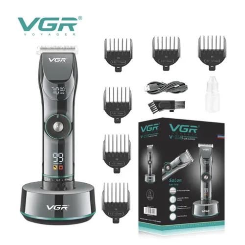 ماشین اصلاح سر وی جی آر همراه پایه شارژ مدل VGR V-256 — تصویر ۲