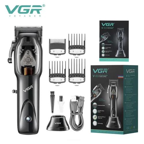 ماشین اصلاح سر وی جی آر همراه پایه شارژ مدل VGR V-653 — تصویر ۲
