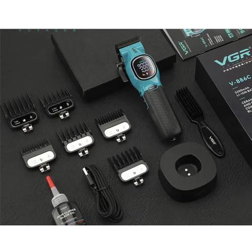 ماشین اصلاح سر وی جی آر همراه پایه شارژ مدل VGR V-886C — تصویر ۲