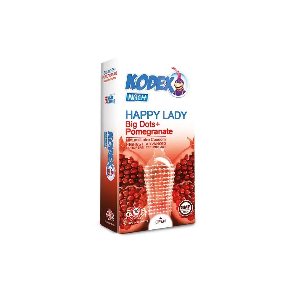 کاندوم تاخیری کدکس مدل هپی لیدی بسته 10 عددی