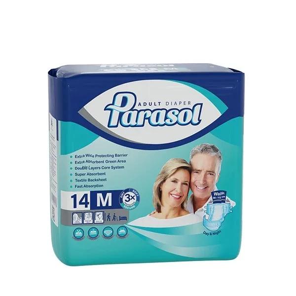 پوشینه بزرگسالان پاراسل مدل پشت کتانی سایز متوسط بسته 14 عددی پرسیل