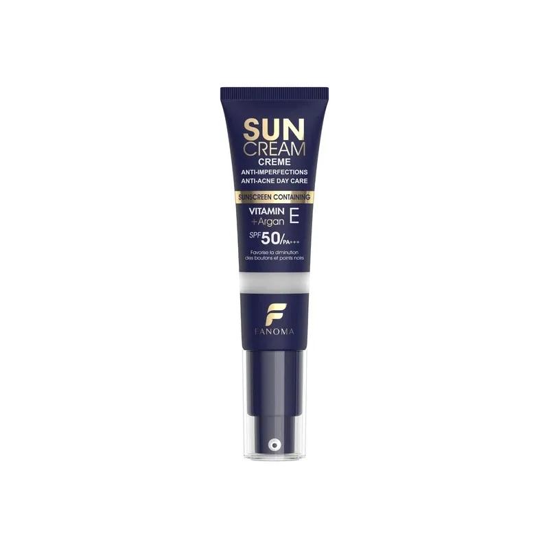 کرم ضد آفتاب بی‌رنگ صورت فانوما SPF 50 مدل ضدآفتاب بدون چربی و ضدجوش فانوما بی رنگ ‌مناسب برای انواع پوست حجم 35 میلی‌لیتر