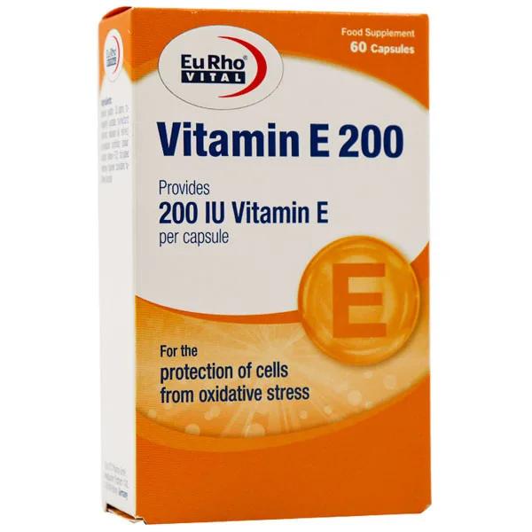 کپسول ویتامین E 200 IU یوروویتال 60 عدد (با خاصیت آنتی‌اکسیدانی)