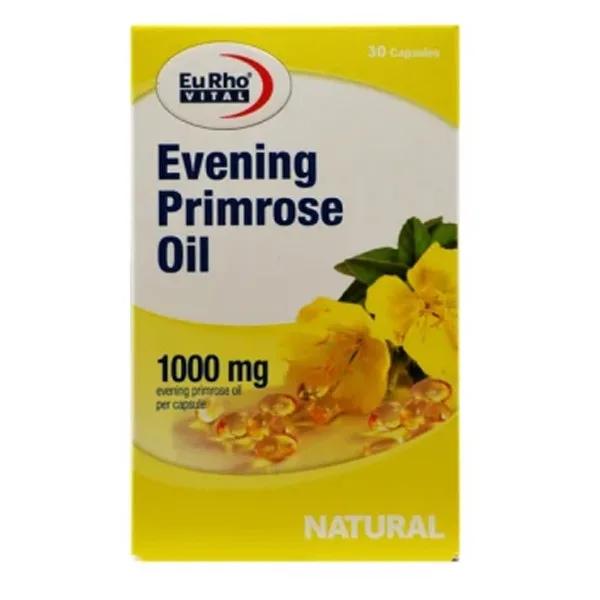 کپسول روغن گل مغربی یوروویتال بسته 30 عددی