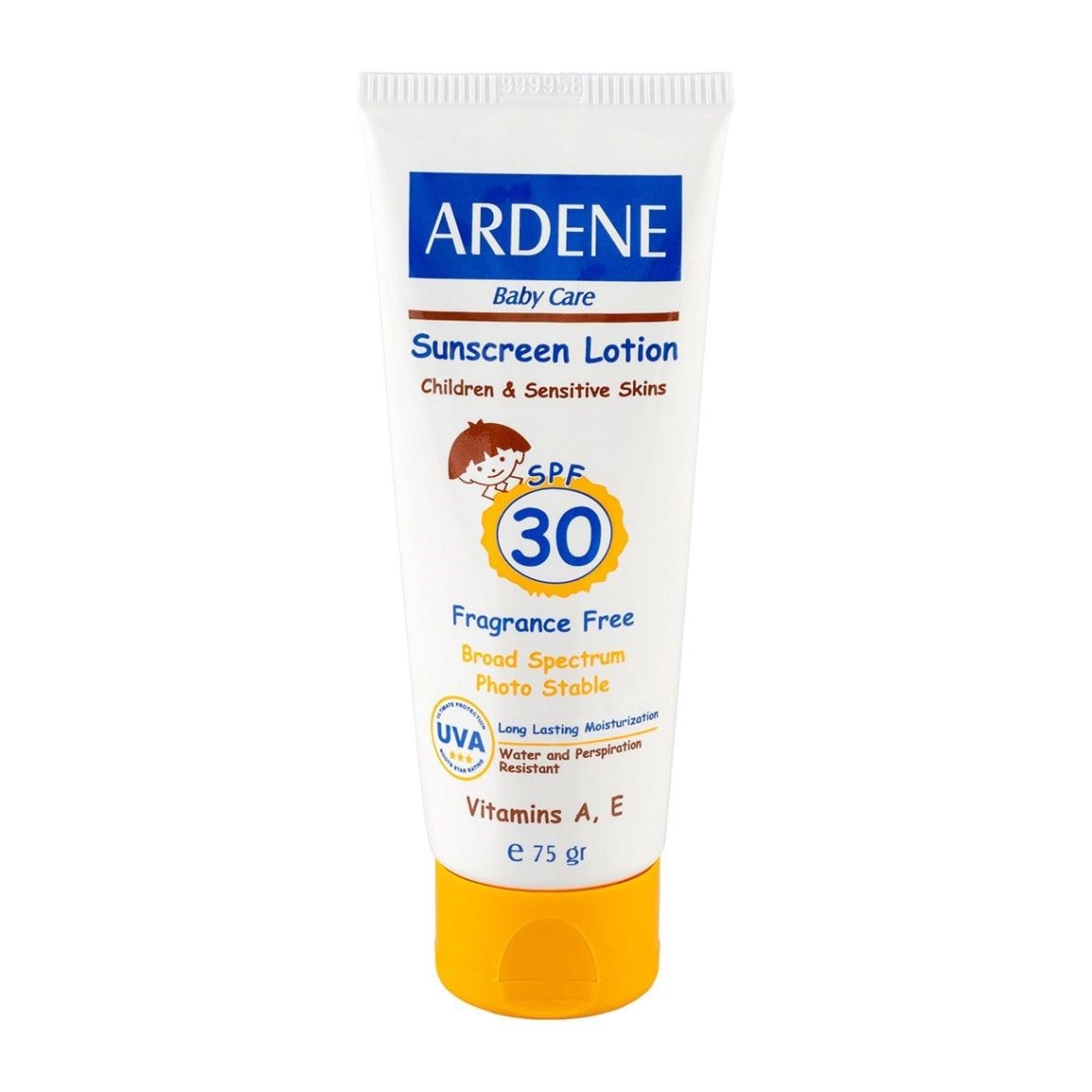 لوسیون ضد آفتاب کودکان مدل Fragrance Free با SPF30 حجم 75 گرم