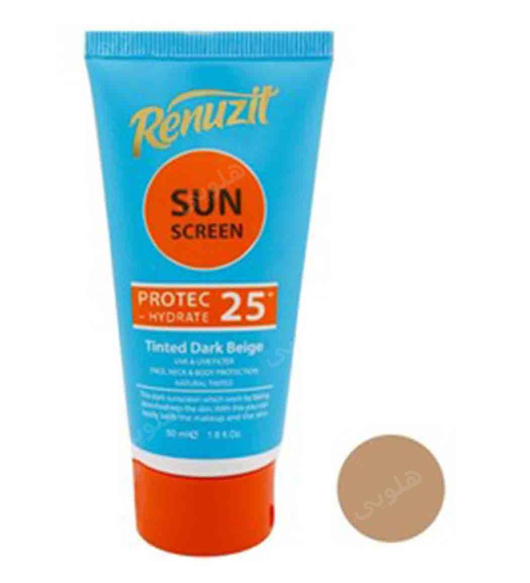کرم ضد آفتاب SPF25 رنگی بژ تیره 50میل