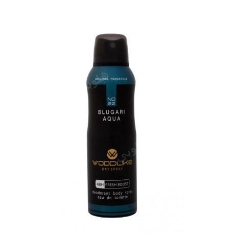 اسپری دئودورانت مردانه Blugari Aqual حجم 200میل