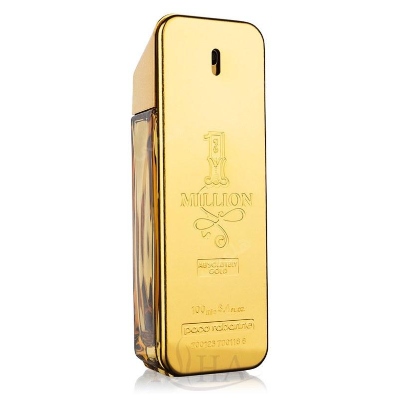 ادو تویلت مردانه مدل 1Million Absolutely Gold حجم 100 میل