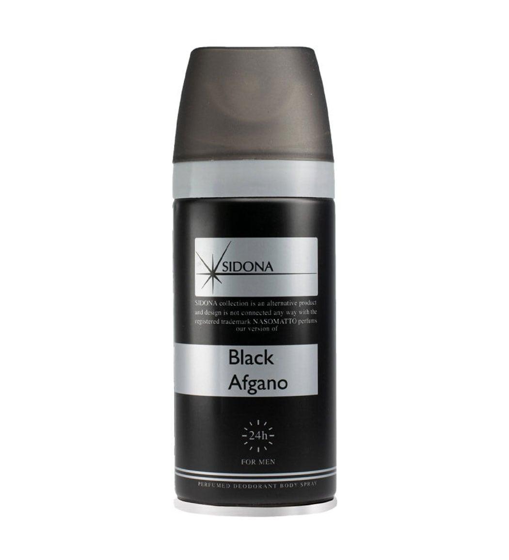 اسپری دئودورانت بدن مردانه مدل Black Afgano حجم 150میل