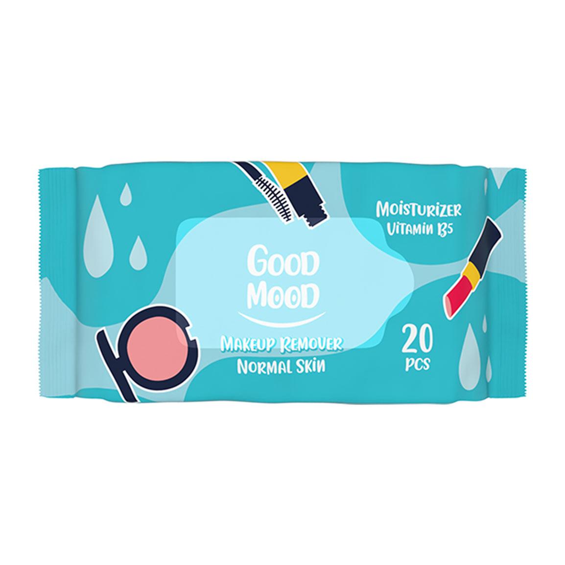 دستمال مرطوب آرایشی مدل Moisturizer Vitamin B5 بسته 20 عددی