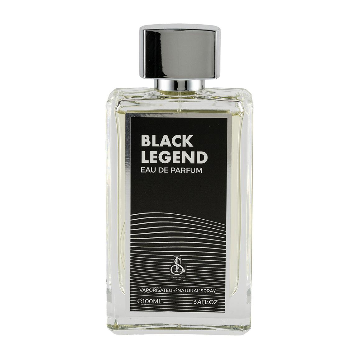 ادو پرفیوم مردانه مدل Black Legend حجم 100 میلی لیتر با پکیج Hard