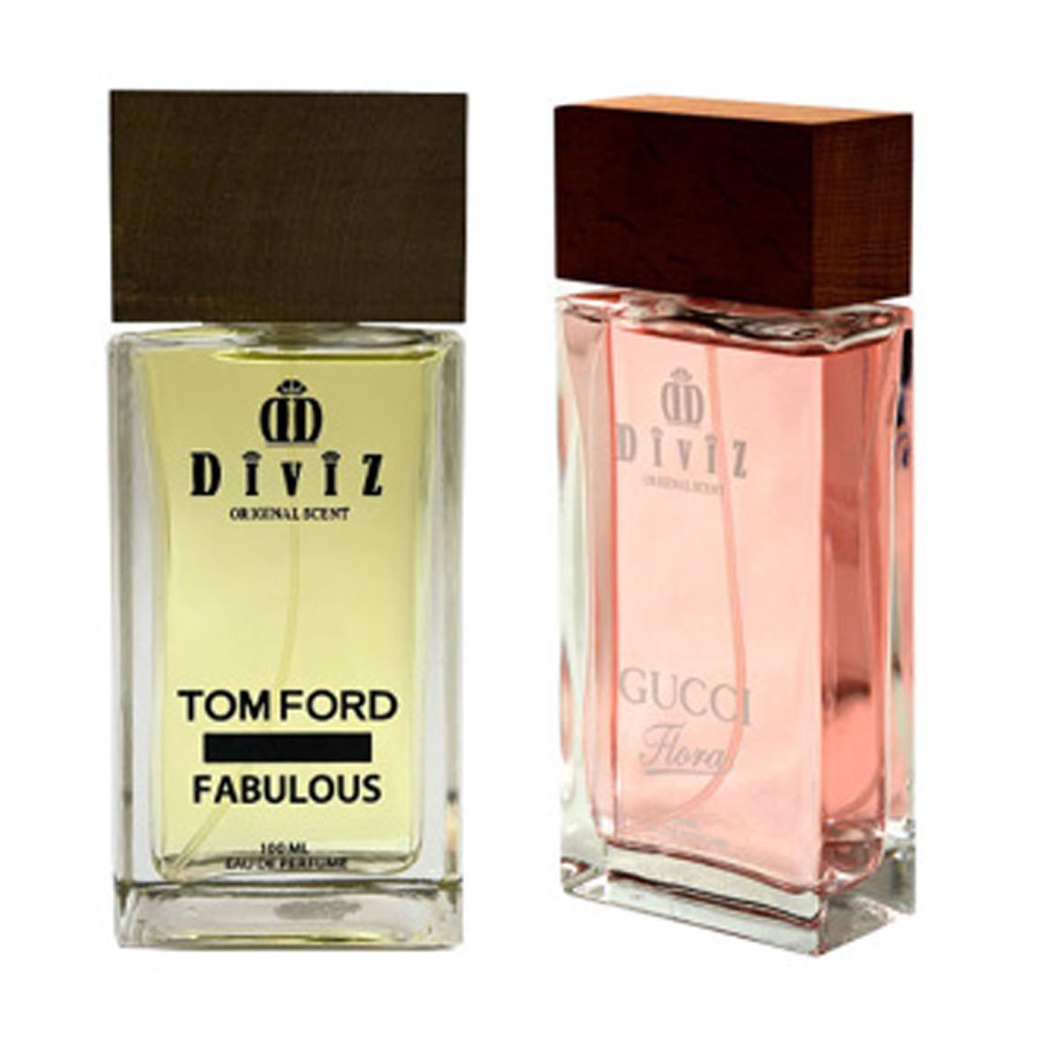 پک 2 عددی ادوپرفیوم مدل Gucci Flora حجم 100 میلی لیتر و Tom Ford Fabulous حجم 100 میلی لیتر