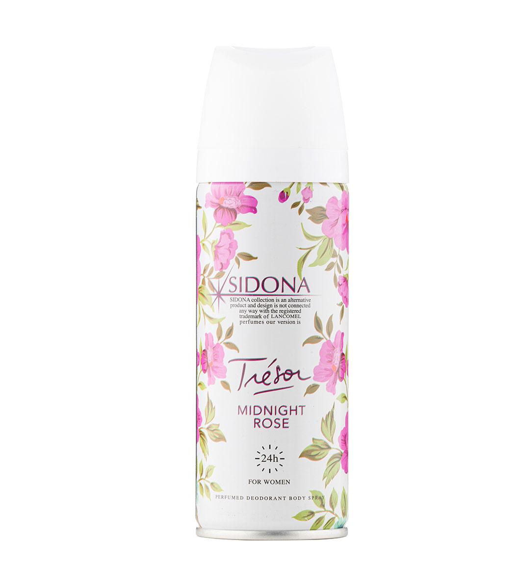 اسپری دئودورانت زنانه مدل Tresor Midnight Rose حجم 200میل