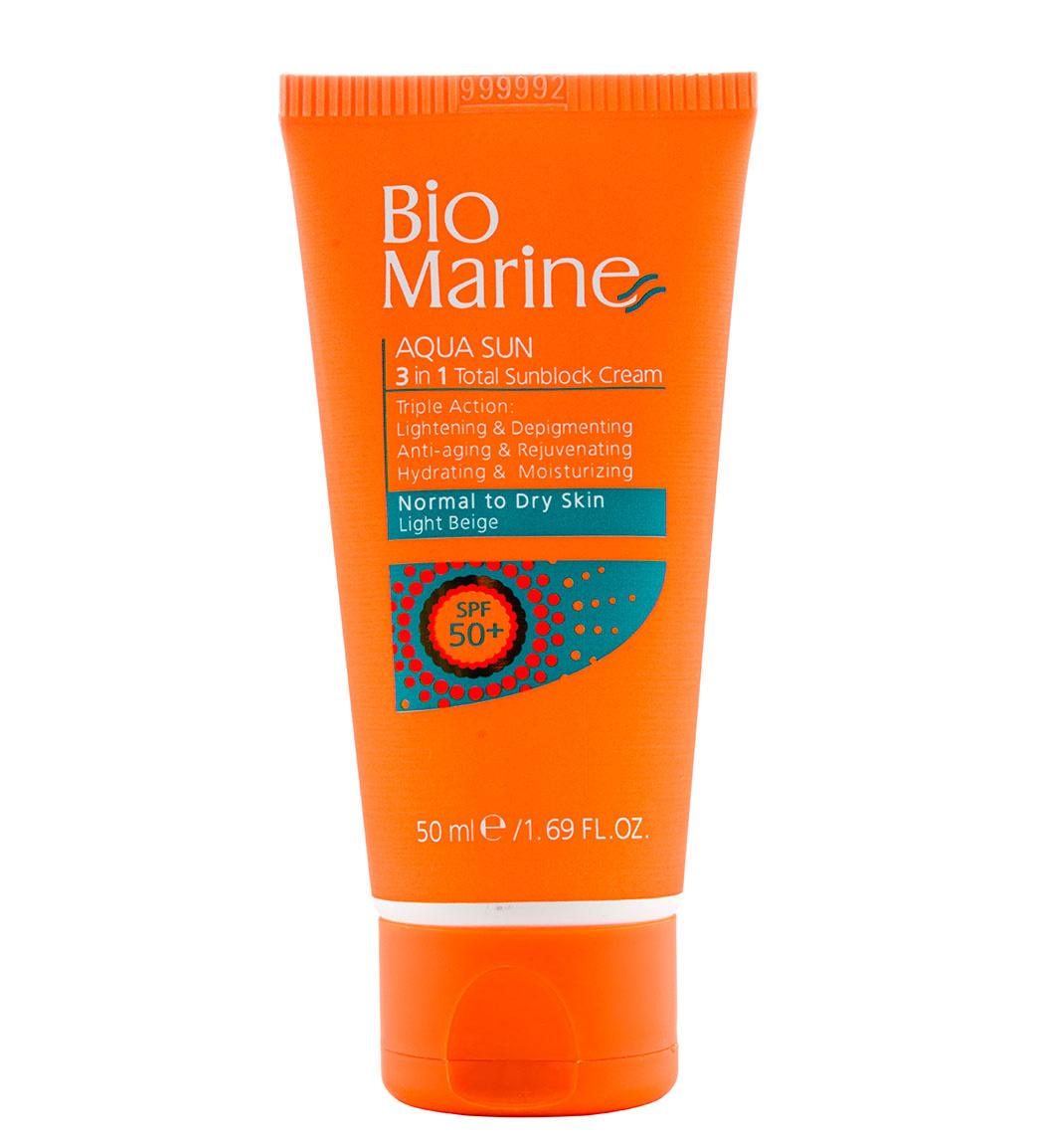 ضد آفتاب بژ روشن ضد چروک پوست معمولی و خشک SPF50 حجم 50میل